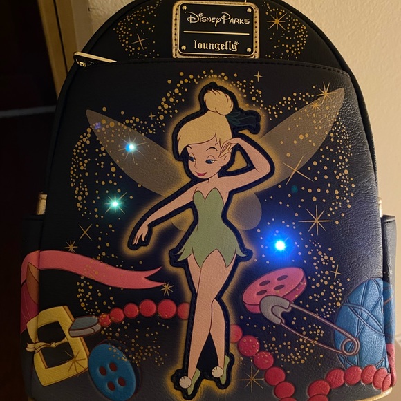 Loungefly Bags Amazing Glow And Light Up Disney Parks Tinkerbell